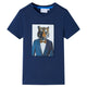 Vidaxl kindershirt met korte mouwen 128 donkerblauw