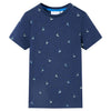 Vidaxl kindershirt 104 donkerblauw