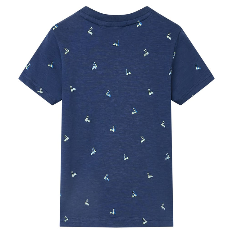 VidaXL Kindershirt 116 donkerblauw