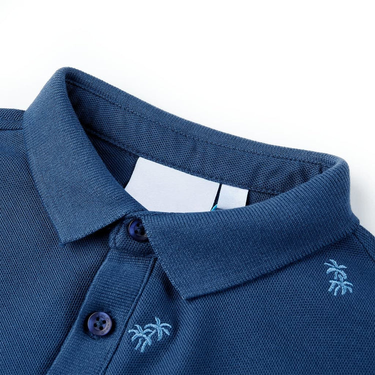 Vidaxl kinderpoloshirt 92 donkerblauw