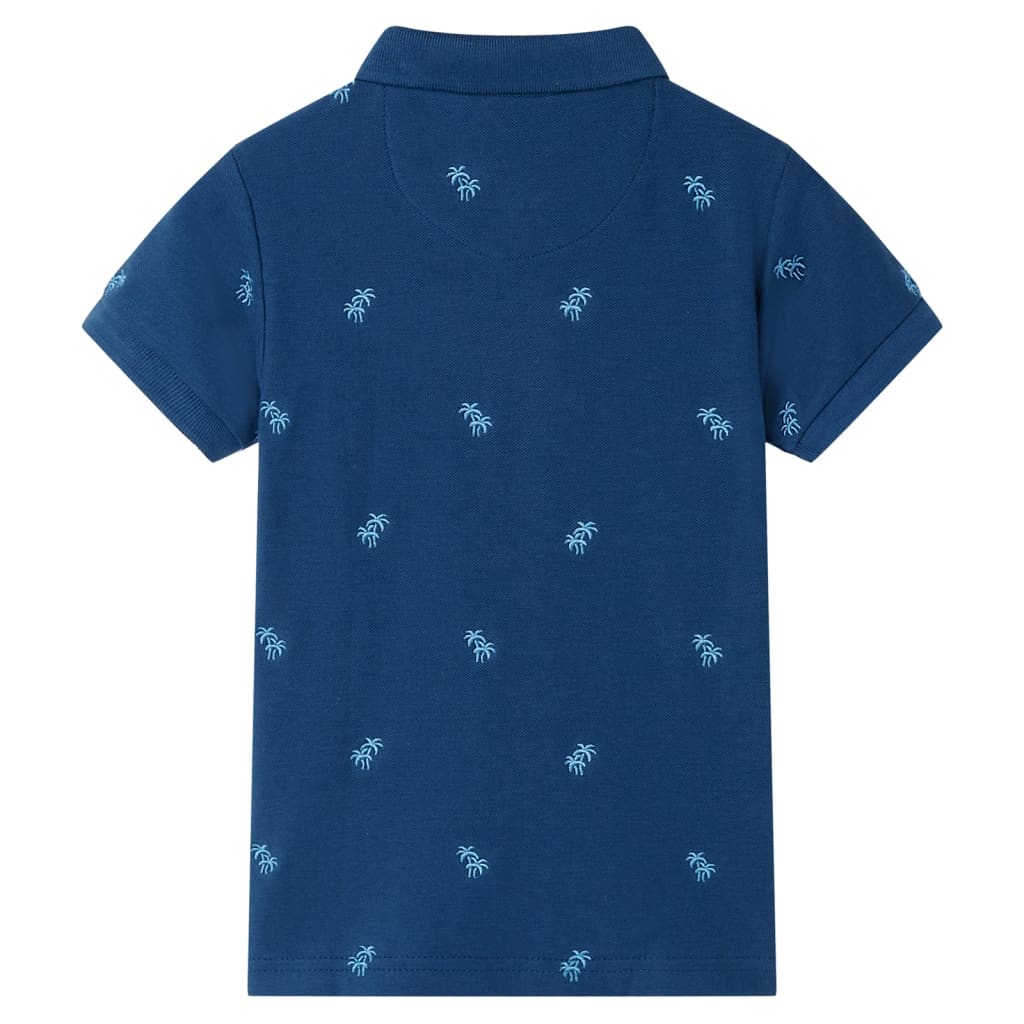 VidaXL Kinderpoloshirt 104 donkerblauw