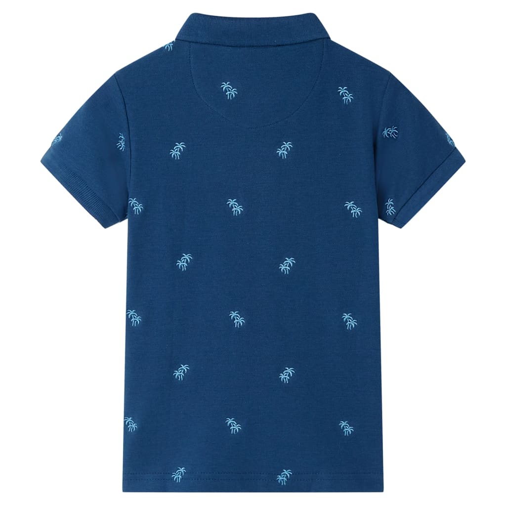 Vidaxl kinderpoloshirt 140 donkerblauw