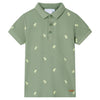 Vidaxl kinderpoloshirt 92 kakikleurig