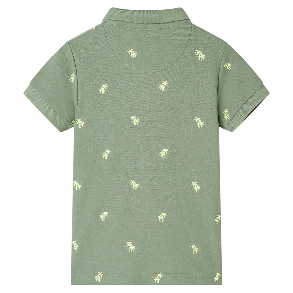 Vidaxl kinderpoloshirt 116 kakikleurig