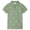 Vidaxl kinderpoloshirt 128 kakikleurig