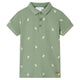 Vidaxl kinderpoloshirt 140 kakikleurig