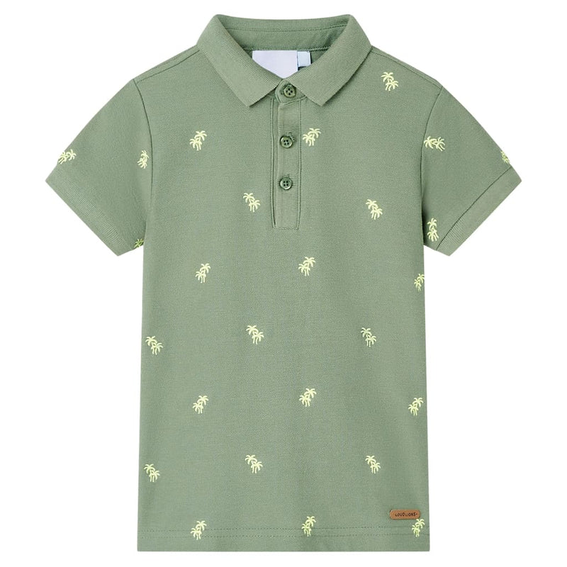 Vidaxl kinderpoloshirt 140 kakikleurig