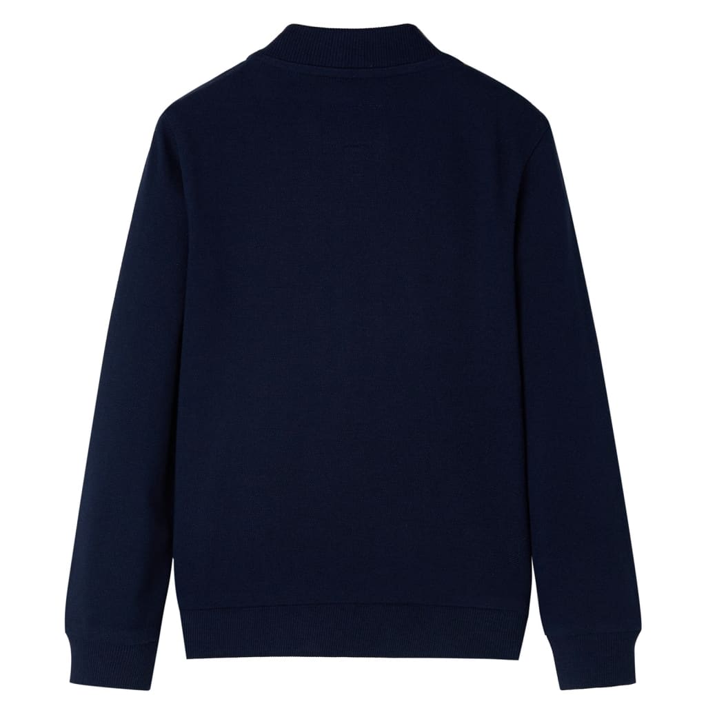 VidaXL Kindervest met rits 128 marineblauw