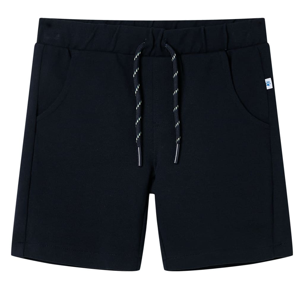 VidaXL Kindershorts met trekkoord 92 marineblauw