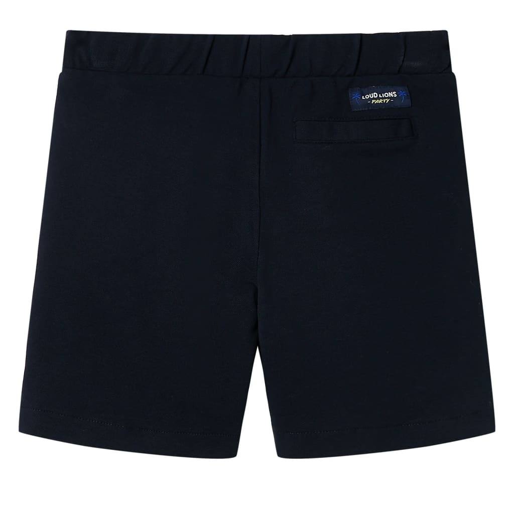 VidaXL Kindershorts met trekkoord 92 marineblauw