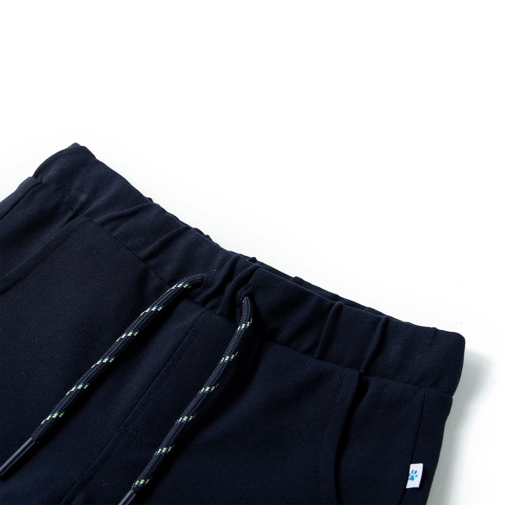 VidaXL Kindershorts met trekkoord 92 marineblauw