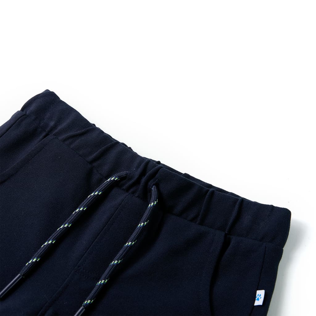 VidaXL Kindershorts met trekkoord 104 marineblauw