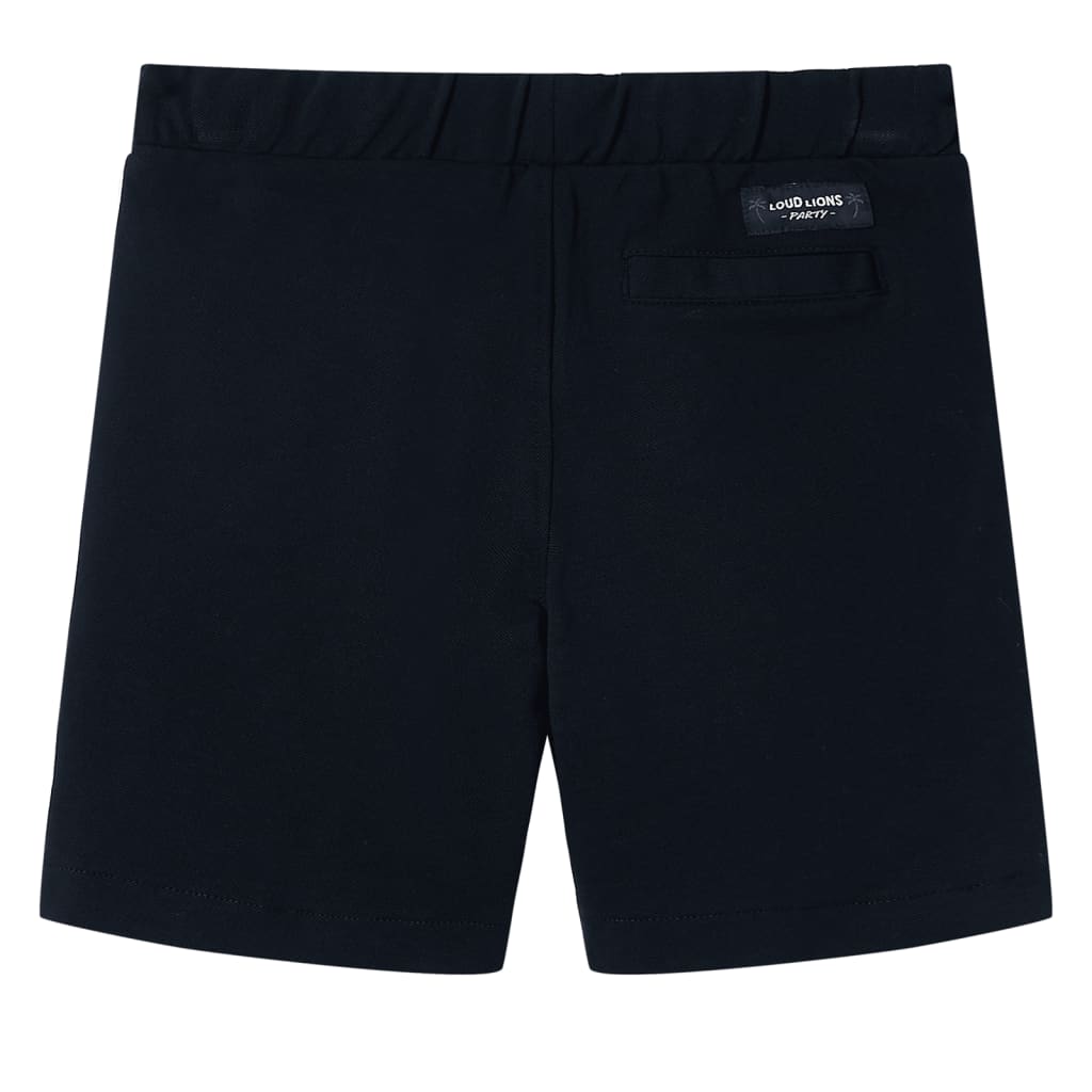 VidaXL Kindershorts met trekkoord 116 marineblauw