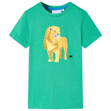 VidaXL Kindershirt 116 groen - afbeelding 1