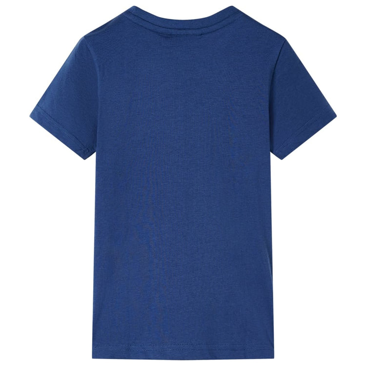 Vidaxl kindershirt 128 donkerblauw