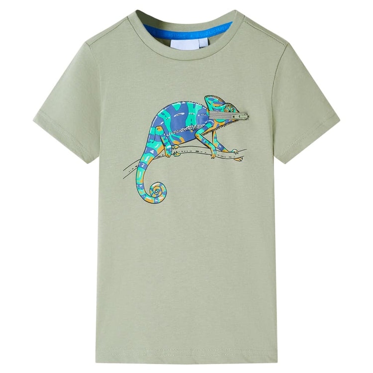 Vidaxl kindershirt met korte mouwen 128 lichtkakikleurig