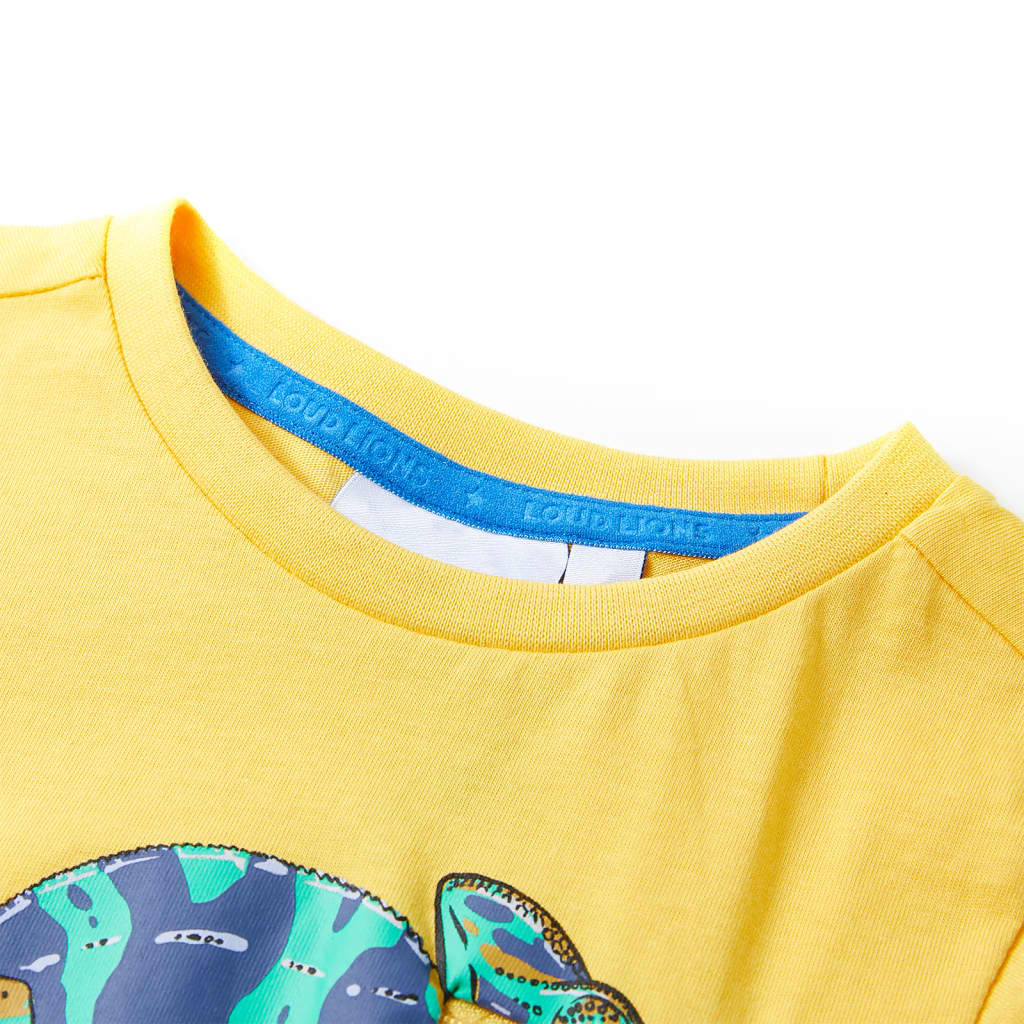 VidaXL Kindershirt met korte mouwen 92 lichtokerkleurig