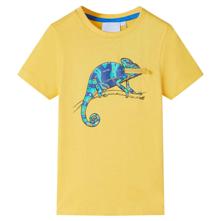 Vidaxl kindershirt met korte mouwen 116 lichtokerkleurig