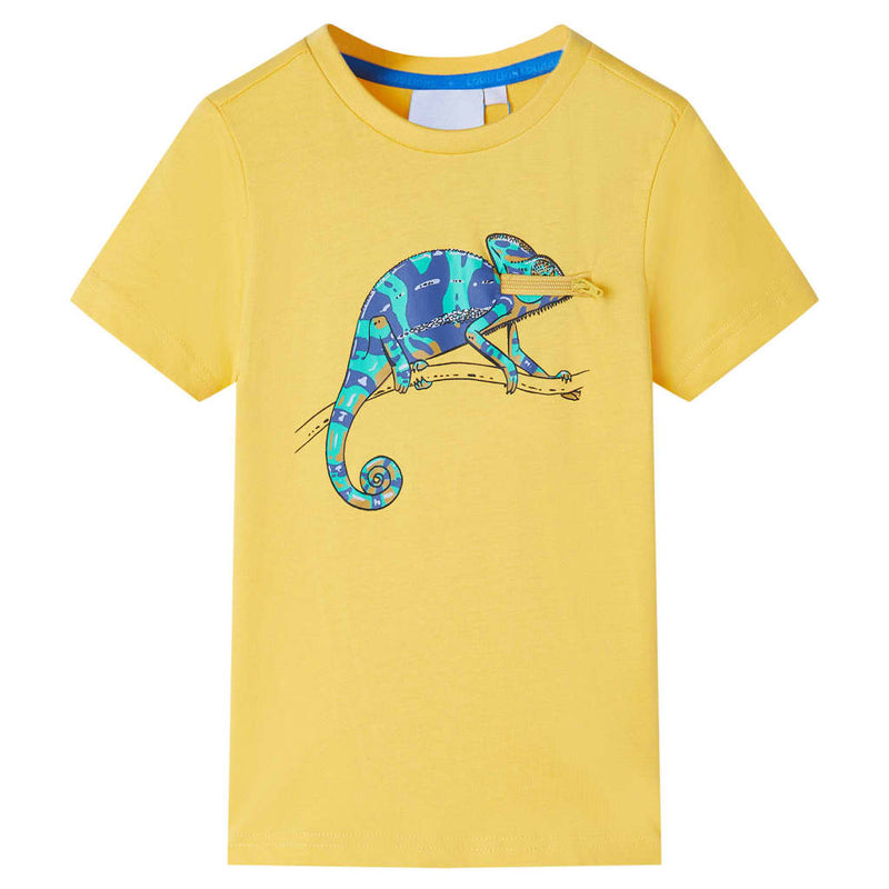 Vidaxl kindershirt met korte mouwen 116 lichtokerkleurig