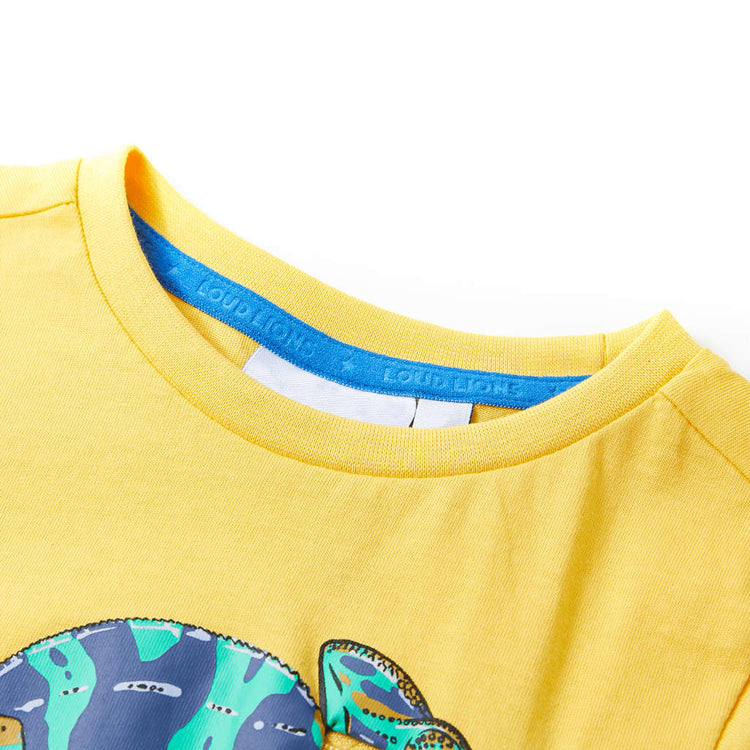 Vidaxl kindershirt met korte mouwen 140 lichtokerkleurig
