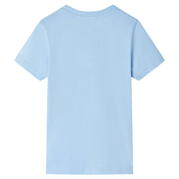 VidaXL Kindershirt met korte mouwen 92 lichtblauw