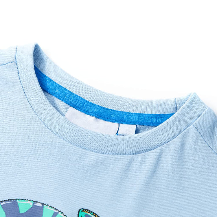 Vidaxl kindershirt met korte mouwen 116 lichtblauw