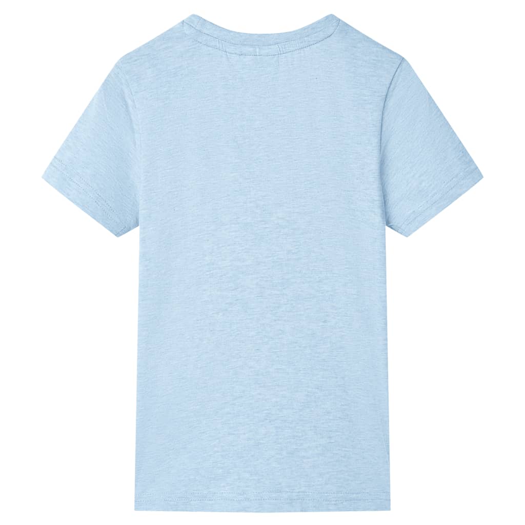 VidaXL Kindershirt 116 gemêleerd zachtblauw