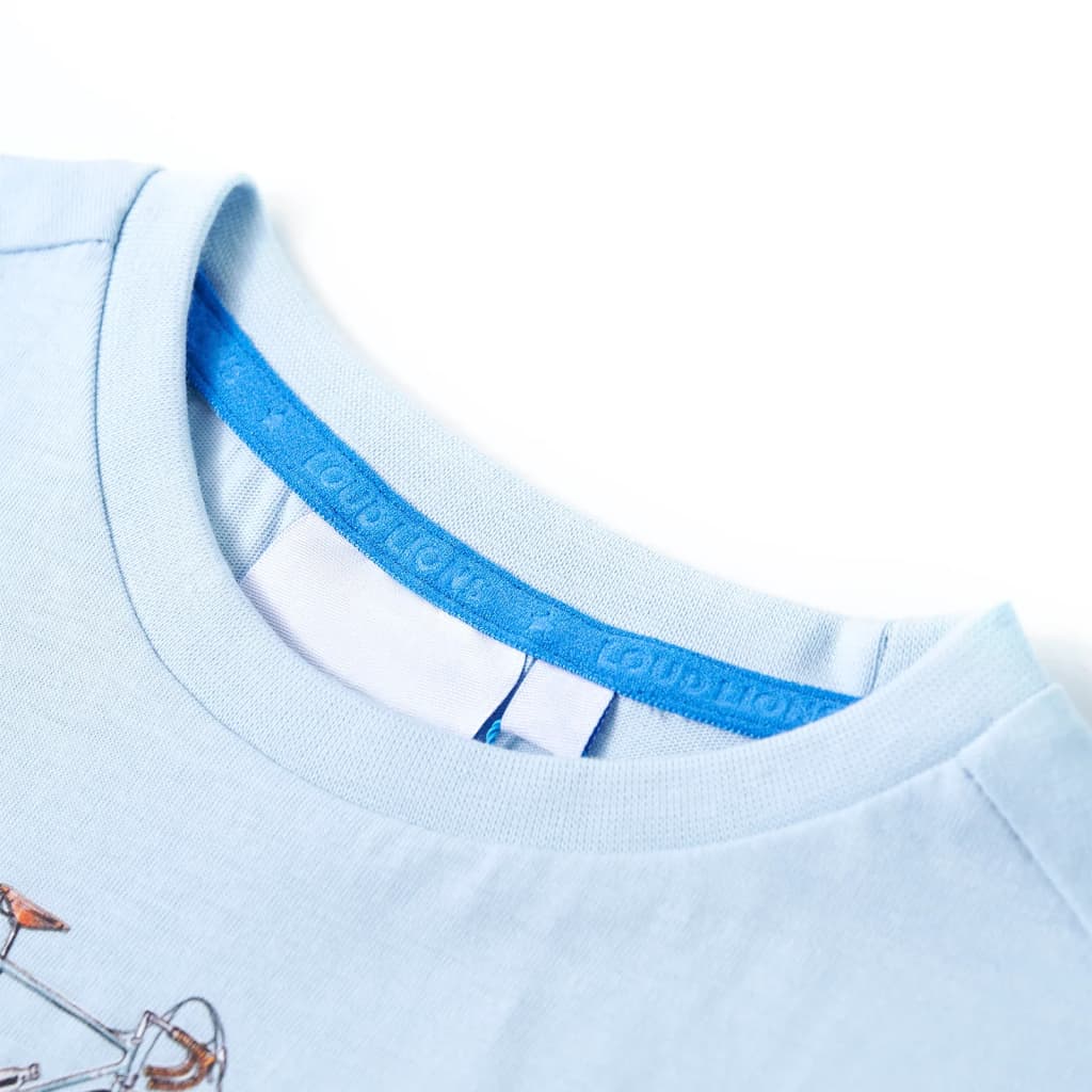 Vidaxl kindershirt 104 lichtblauw