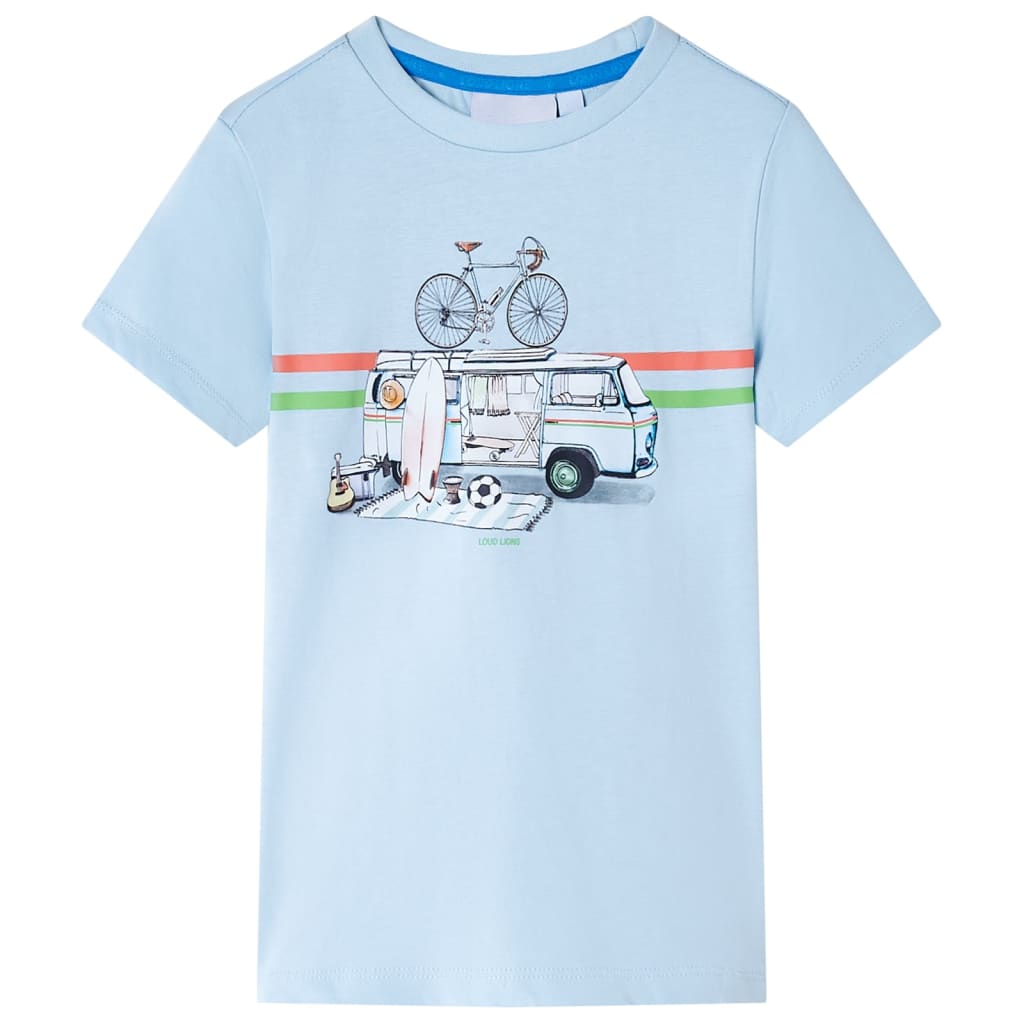 Vidaxl kindershirt 128 lichtblauw