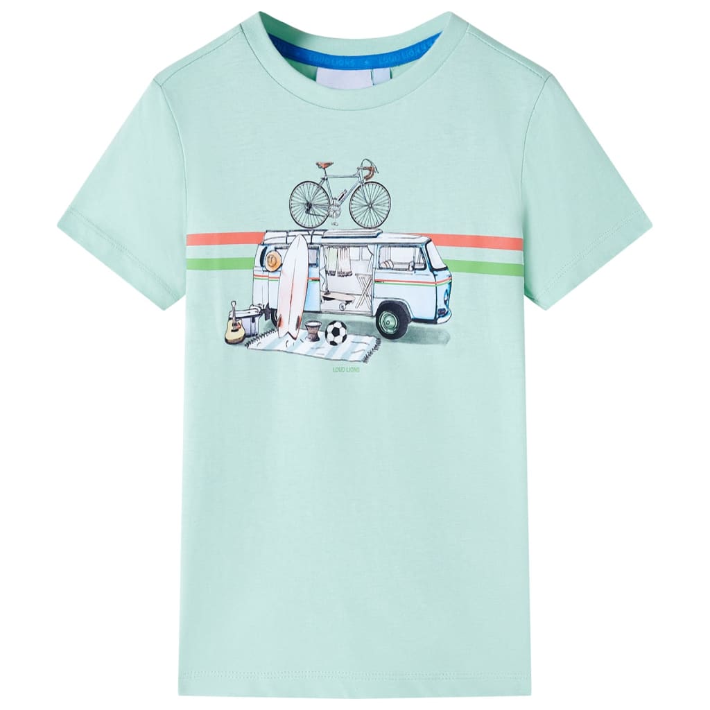 VidaXL Kindershirt 92 lichtmint