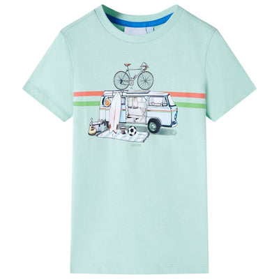 VidaXL Kindershirt 92 lichtmint