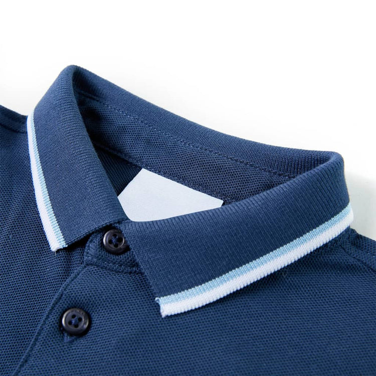 Vidaxl kinderpoloshirt 92 donkerblauw