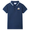VidaXL Kinderpoloshirt 140 donkerblauw