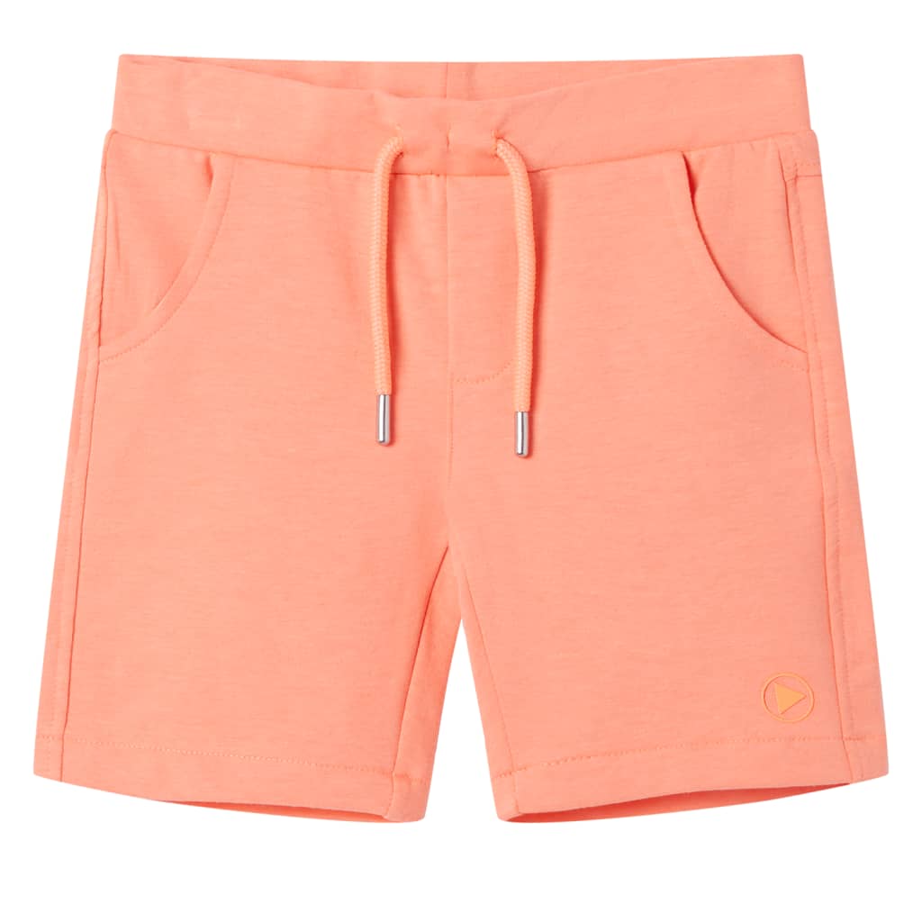 VidaXL Kindershorts met trekkoord 92 neonoranje