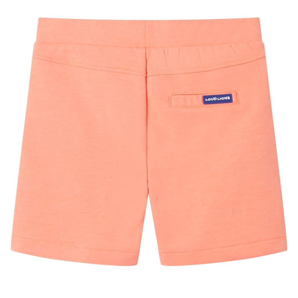 VidaXL Kindershorts met trekkoord 92 neonoranje