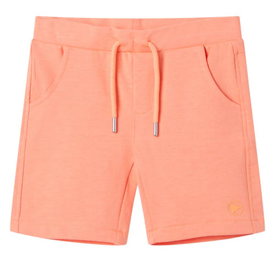 VidaXL Kindershorts met trekkoord 104 neonoranje