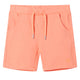 Vidaxl kindershorts met trekkoord 128 neonoranje