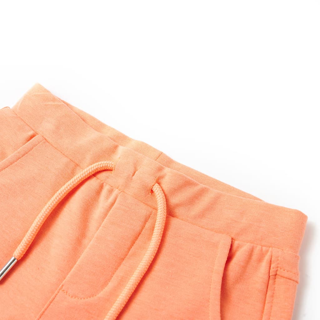 VidaXL Kindershorts met trekkoord 140 neonoranje