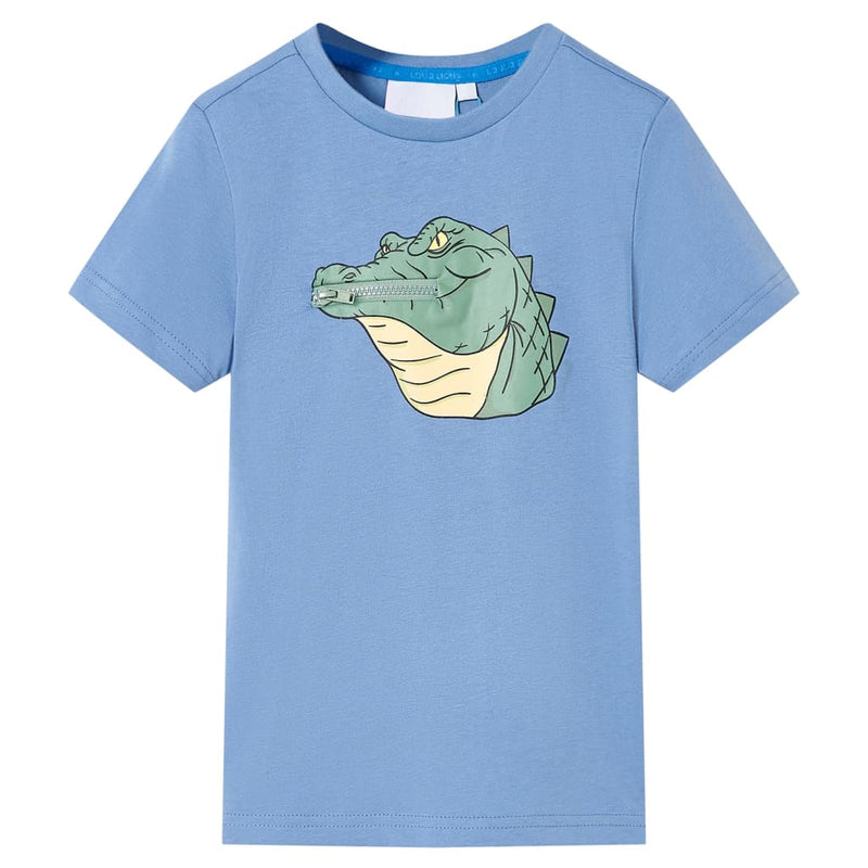 VidaXL Kindershirt 140 middenblauw