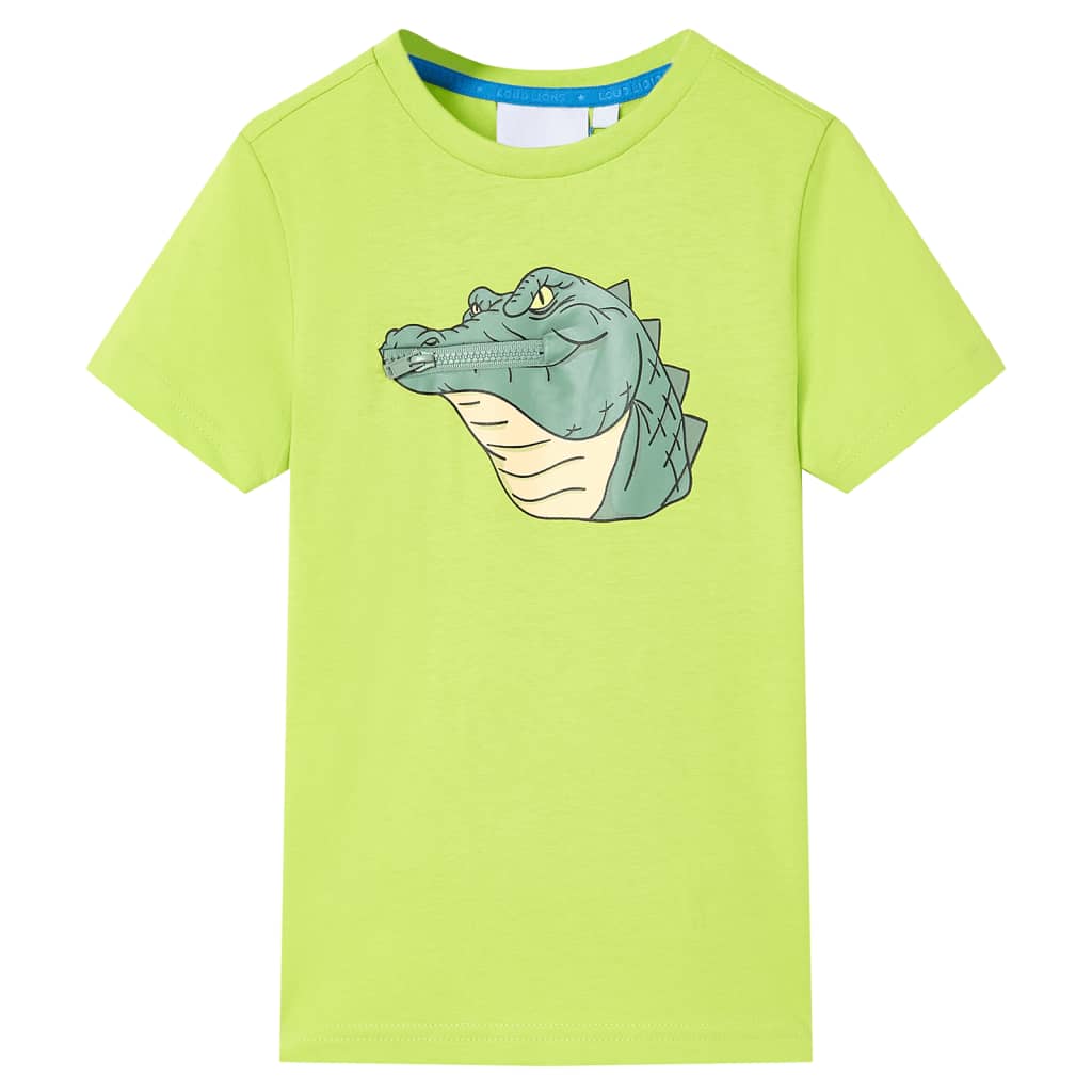 VidaXL Kindershirt 92 limoengroen