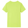 VidaXL Kindershirt 104 limoengroen
