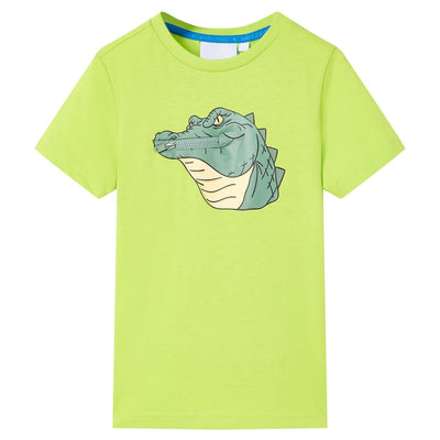 VidaXL Kindershirt 128 limoengroen
