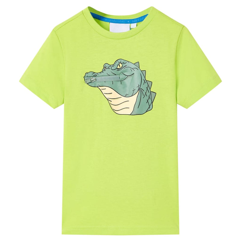 Vidaxl kindershirt 128 limoengroen