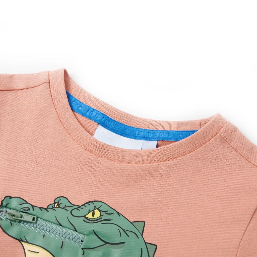 VidaXL Kindershirt 116 lichtoranje