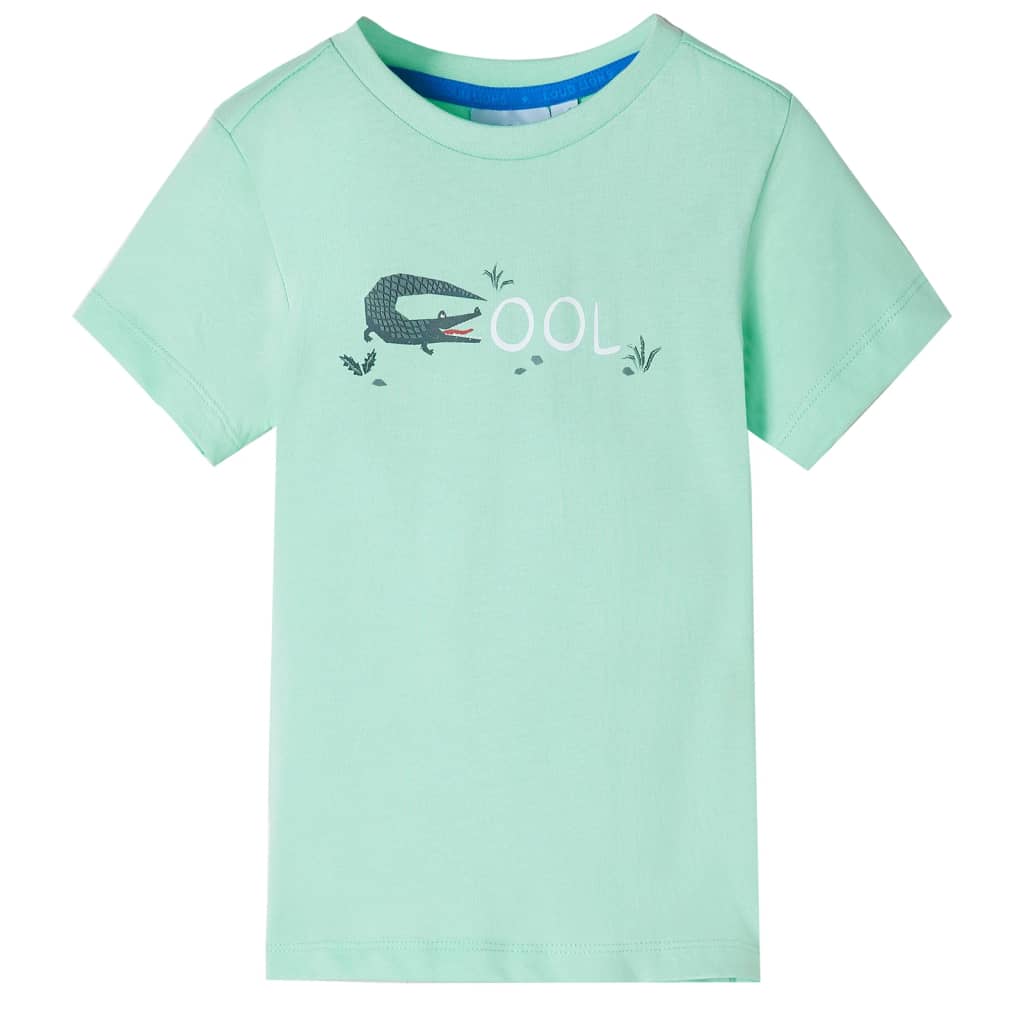 VidaXL Kindershirt met korte mouwen 104 lichtgroen