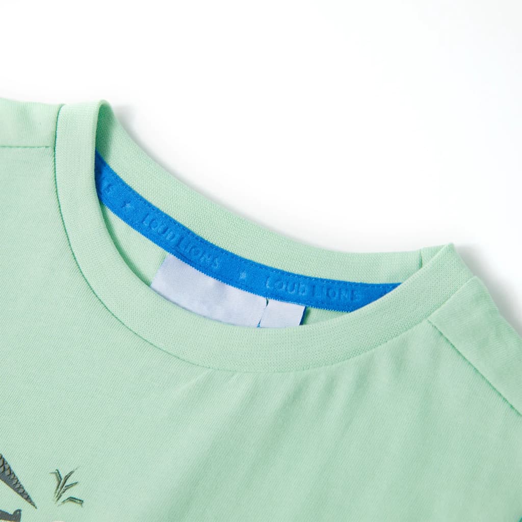 Vidaxl kindershirt met korte mouwen 116 lichtgroen