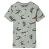 Vidaxl kindershirt 104 gemêleerd lichtkaki