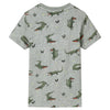 Vidaxl kindershirt 128 gemêleerd lichtkaki