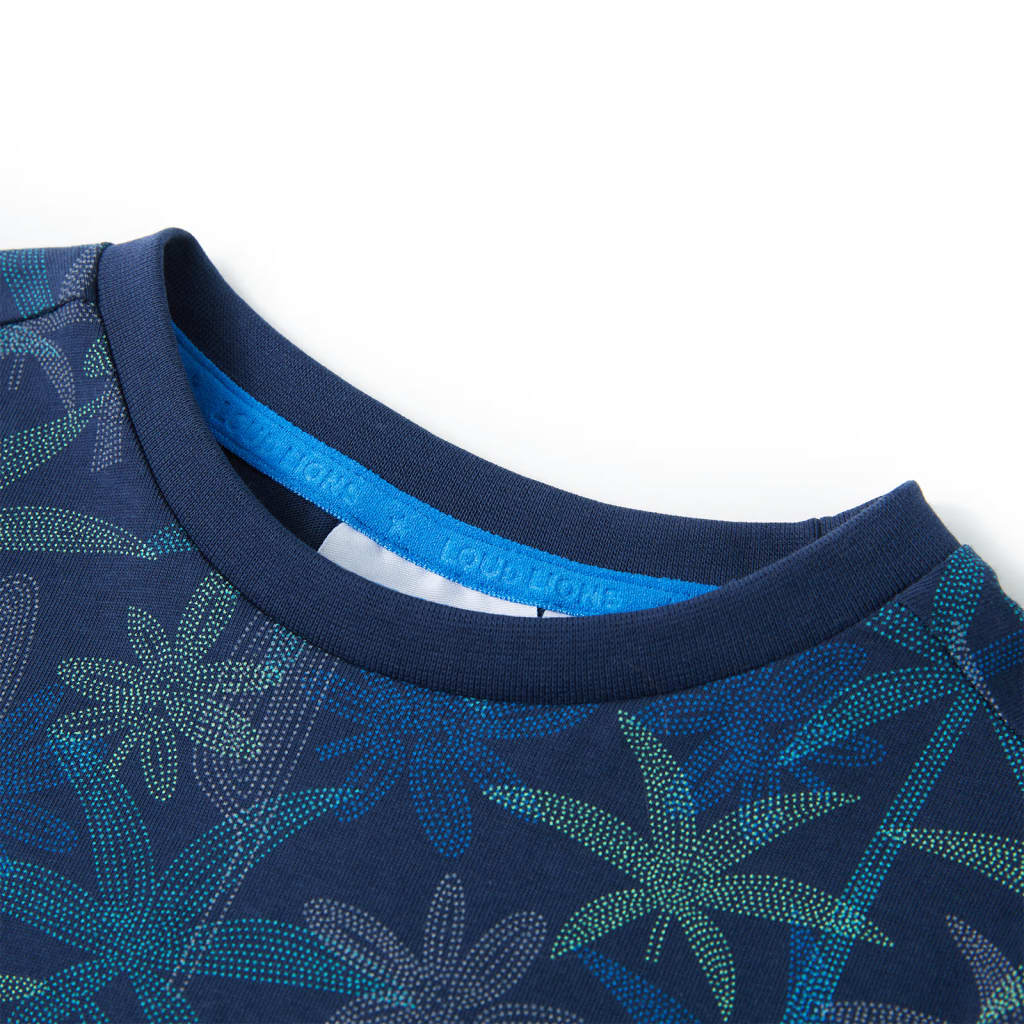 Vidaxl kindershirt 128 marineblauw