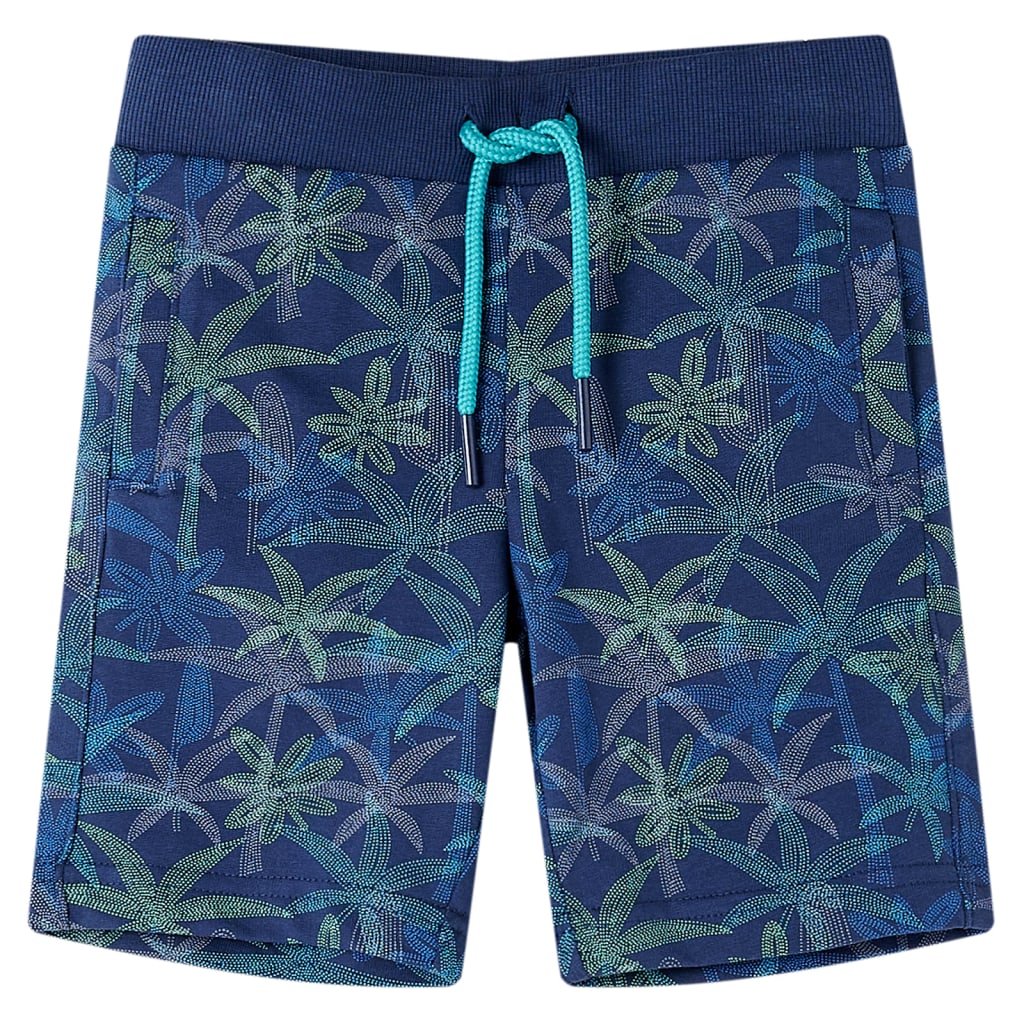 VidaXL Kindershorts met trekkoord 92 marineblauw